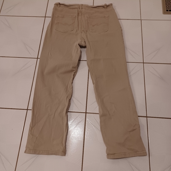 4/$40 Beige Jeans - Size 12 - Picture 4 of 7